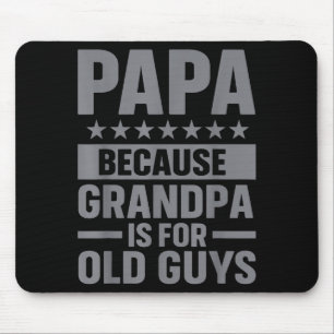 Funny Papa Art For Grandpa From Grandkids Father's Mouse Pad