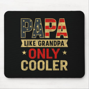 Funny Papa Art For Grandpa From Grandkids Father's Mouse Pad