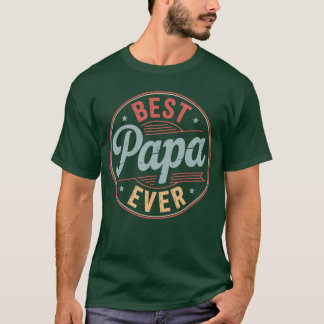 Funny Papa Art for Grandpa from Grandkids Fathers T-Shirt