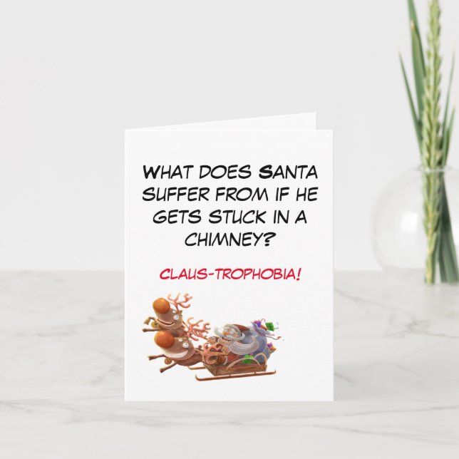 Funny Papa Joke Carte de Noël (Devant)