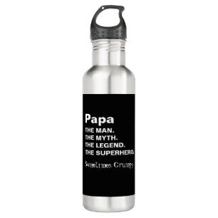 Funny Papa Man Myth Legend  710 Ml Water Bottle