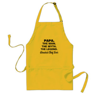 Funny Papa Man Myth Legend Quote Chef Standard Apron