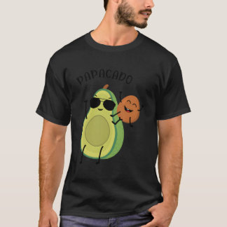 Funny Papacado Pregnancy Announcement Avocado Fath T-Shirt
