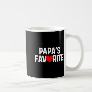 Funny Papas Favorite Son Daughter I'm Papa's Favor Coffee Mug