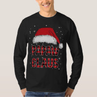 Funny Papaw Claus Red Plaid Christmas Family Pjs M