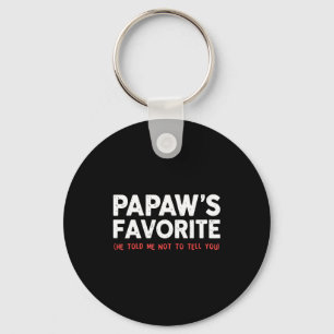 Funny Papaw's Favorite Granhild I'm Papaw's Favori Keychain