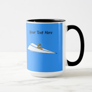 Funny Paper Airplane Pilot Mug