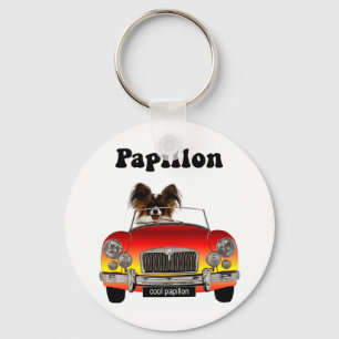 Funny Papillon Keychain