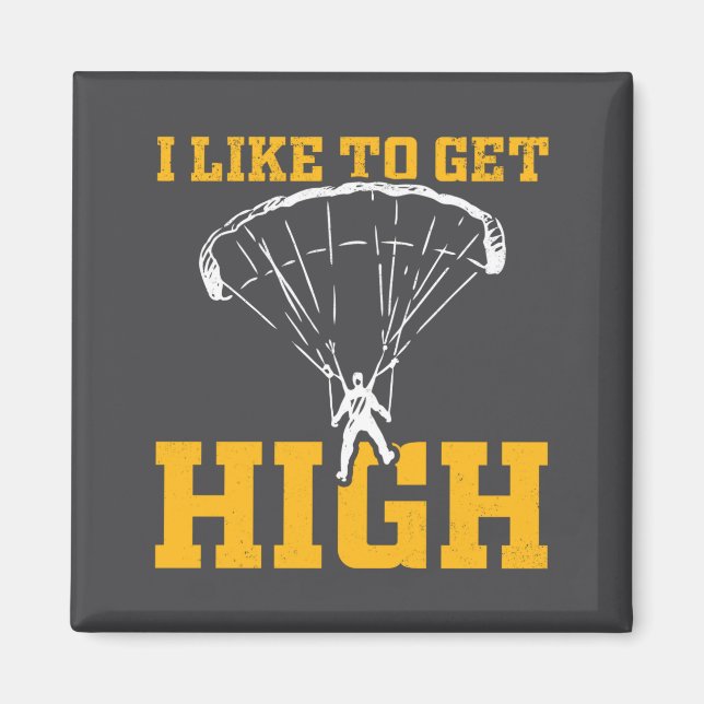 Funny Parachute Quote Skydiver  Magnet (Front)