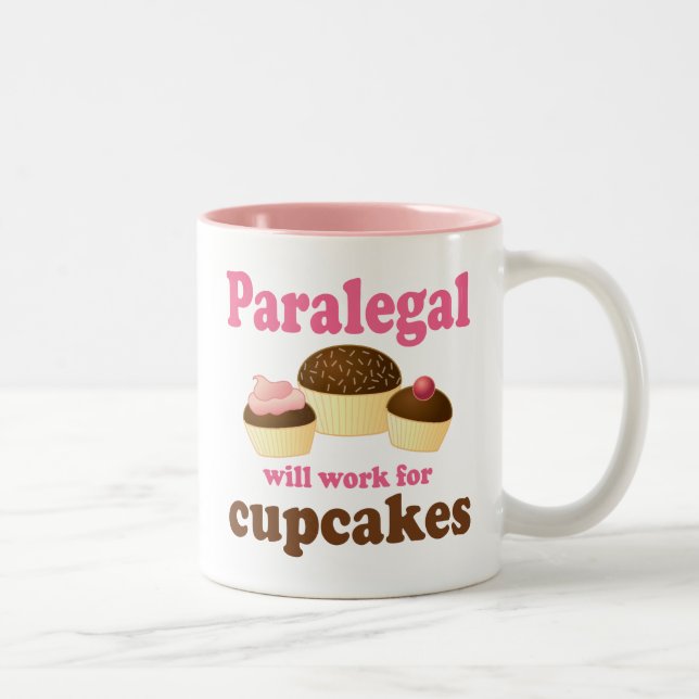 Funny Paralegal Two-Tone Coffee Mug (Right)