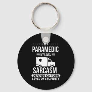 Funny Paramedic Emt Gift  Keychain