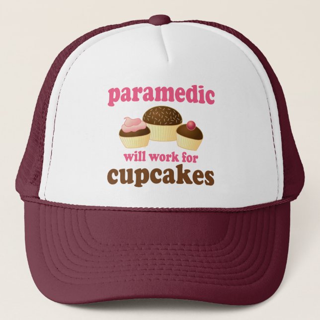 Funny Paramedic Trucker Hat (Front)