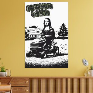 Funny Parody Banksy Style Canvas Print