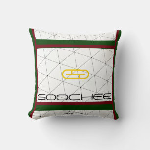 Funny Parody Fake Brand "Goochee" (Yes, it's fake) Throw Pillow