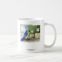 Funny Parrot Coffee Mug "Bathroom Fixtures"