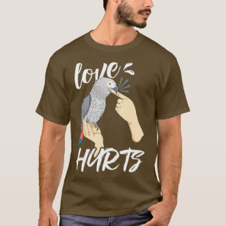 Funny Parrot Gift Product Pet Parrots Bird Love Hu T-Shirt