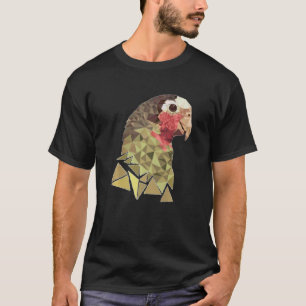 Funny Parrot Macaw Bird, Geometric  Man Women T-Shirt