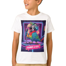 Funny Parrot Singing Karaoke T-Shirt 