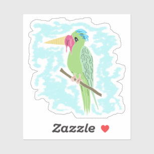 Funny Parrot with Ice Cream