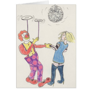Funny Party Love Clown Romance Humour Valentines