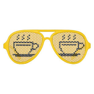 Funny party shades for coffee addict
