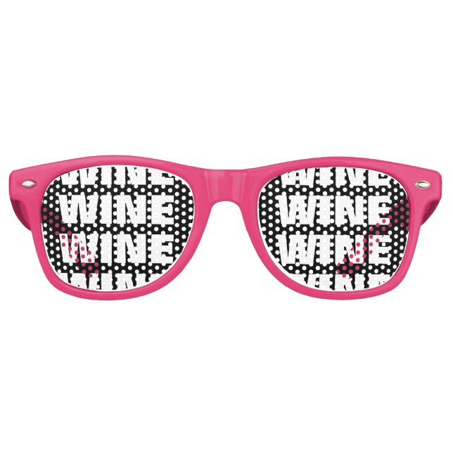 Funny party shades for wine lover (Front)