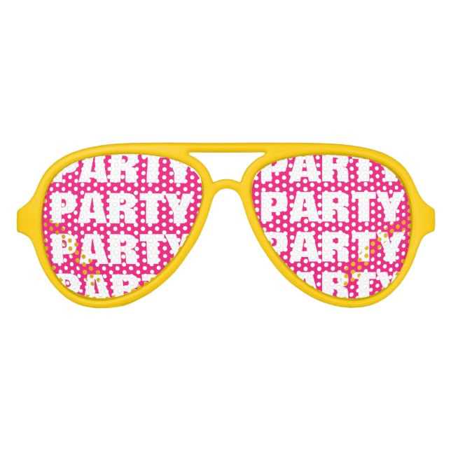Funny party shades sunglasses with custom text (Front)