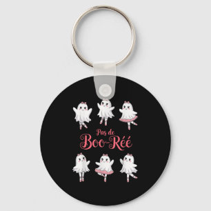 Funny Pas De Boo-rée Ghost Ballet Halloween Dance Keychain
