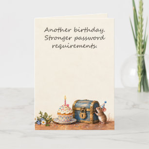 Funny Password Birthday Card