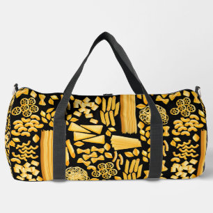 funny pasta print noodles pattern  duffle bag
