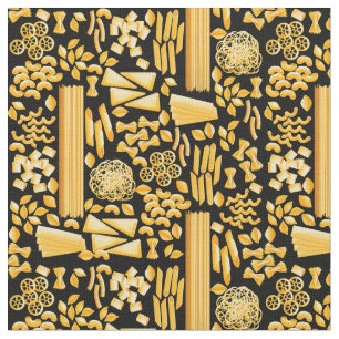 funny pasta print noodles pattern  fabric