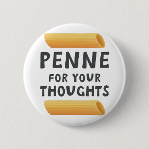 Funny Pasta Pun 2 Inch Round Button
