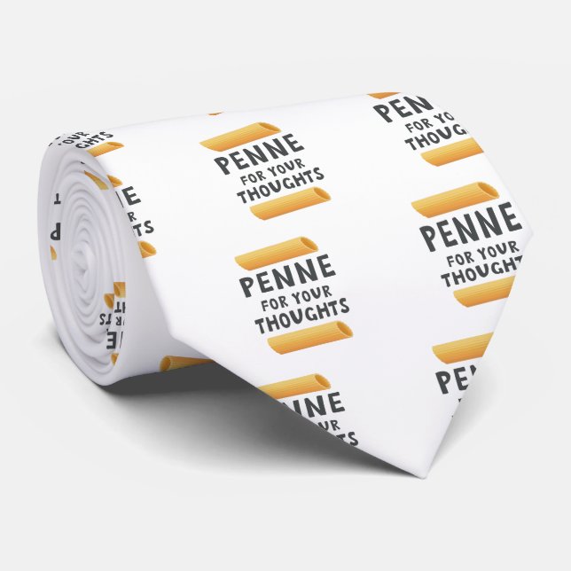 Funny Pasta Pun Tie (Rolled)