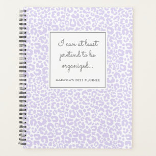 Funny Pastel Empreinte de léopard Motif violet Pla