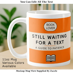 Funny Patience Title Retro Paperback Cover Orange Coffee Mug