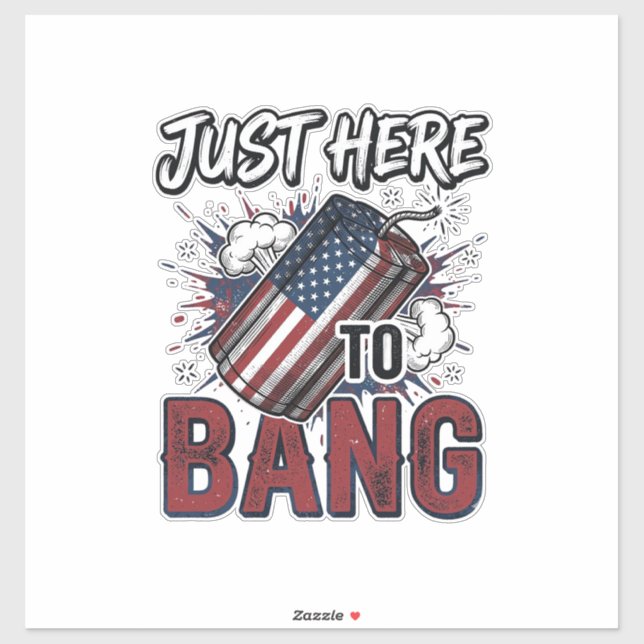 Funny Patriotic Firecracker Vintage 4th of July Sh (Sheet)