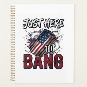 Funny Patriotic Firecracker Vintage 4th of July Sh Planner