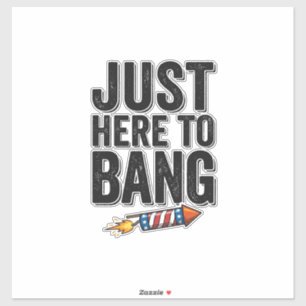 Funny Patriotic Firework Bang Vintage Shirt Design