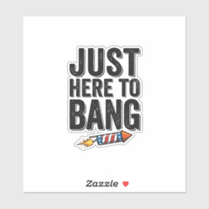 Funny Patriotic Firework Bang Vintage Shirt Design