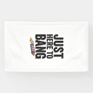 Funny Patriotic Firework Bang Vintage Shirt Design Banner
