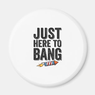 Funny Patriotic Firework Bang Vintage Shirt Design Magnet