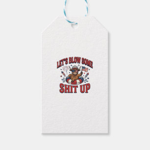 Funny Patriotic Highland Cow Fireworks Shirt (2)_1 Gift Tags