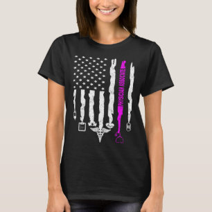 Funny Patriotic Physician Associate USA Flag PA Nu T-Shirt
