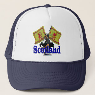 Funny patriotic scottish trucker hat