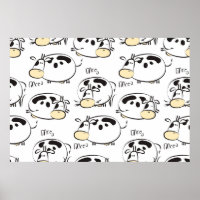Funny pattern with childish animals. Vintage clip-