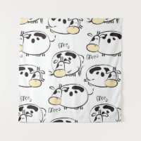 Funny pattern with childish animals. Vintage clip-