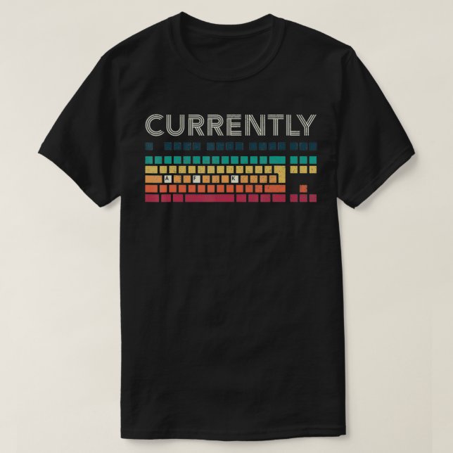 Funny PC Gamer  Currently AFK  Away From Keyboard  T-Shirt (Design Front)