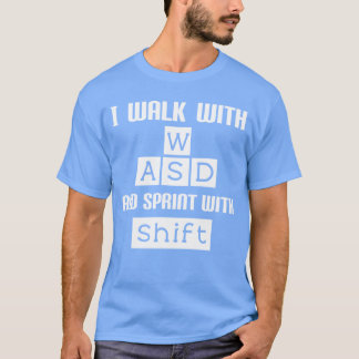 Funny PC Video Gamer WASD Gaming vintage T-Shirt