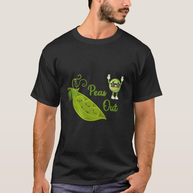 Funny Pea Shirt – Cute Veggie Graphic Tee (Front)
