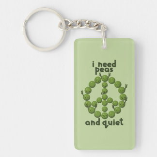 Funny Peace and Quiet Design with Green Peas